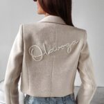 Marynarka krótka Nessa Ola Voga beżowa