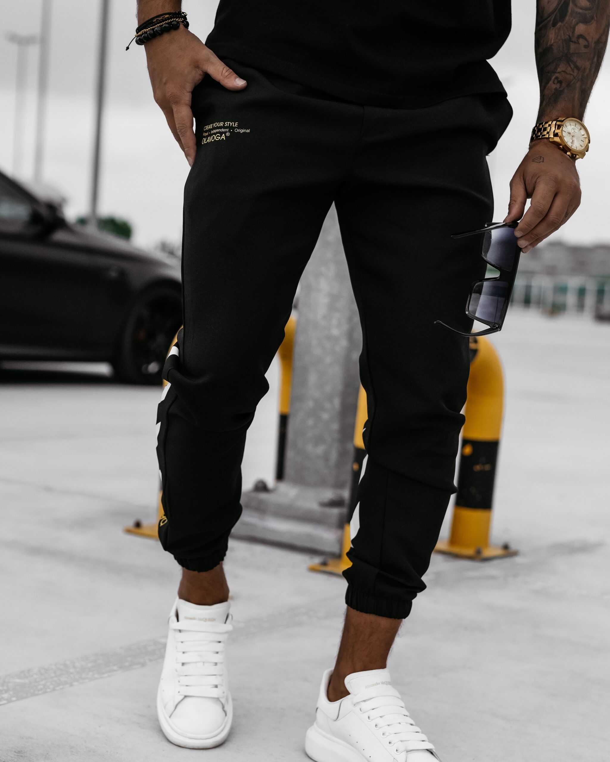 Spodnie męskie Stranger Ola Voga czarne