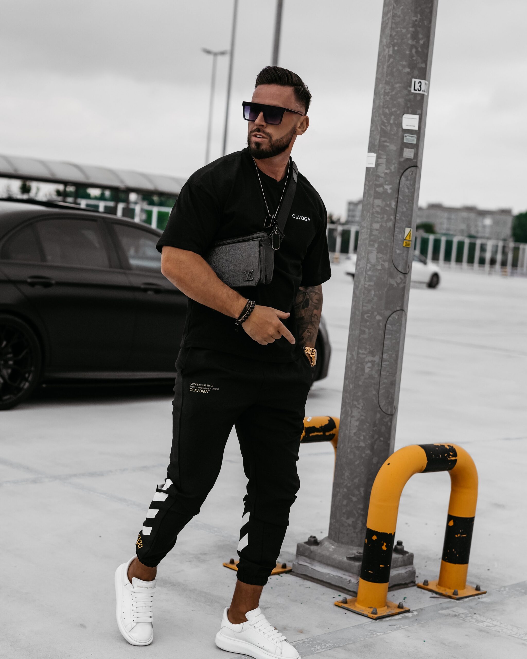 Spodnie męskie Stranger Ola Voga czarne