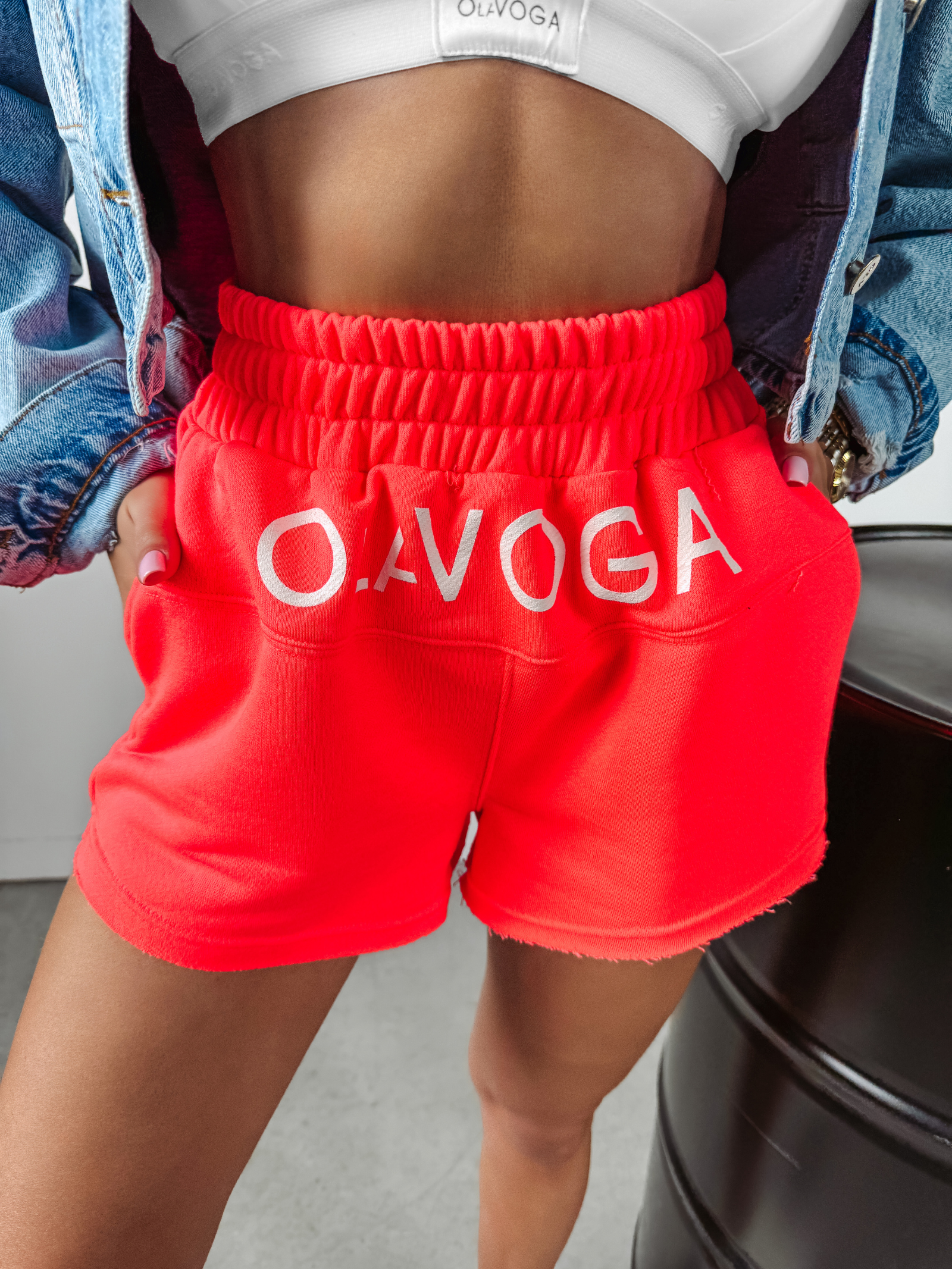 Spodenki damskie Charm Ola Voga koralowe