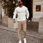 Bluzka męska longsleeve MINIMALIST MAN OLAVOGA ecru