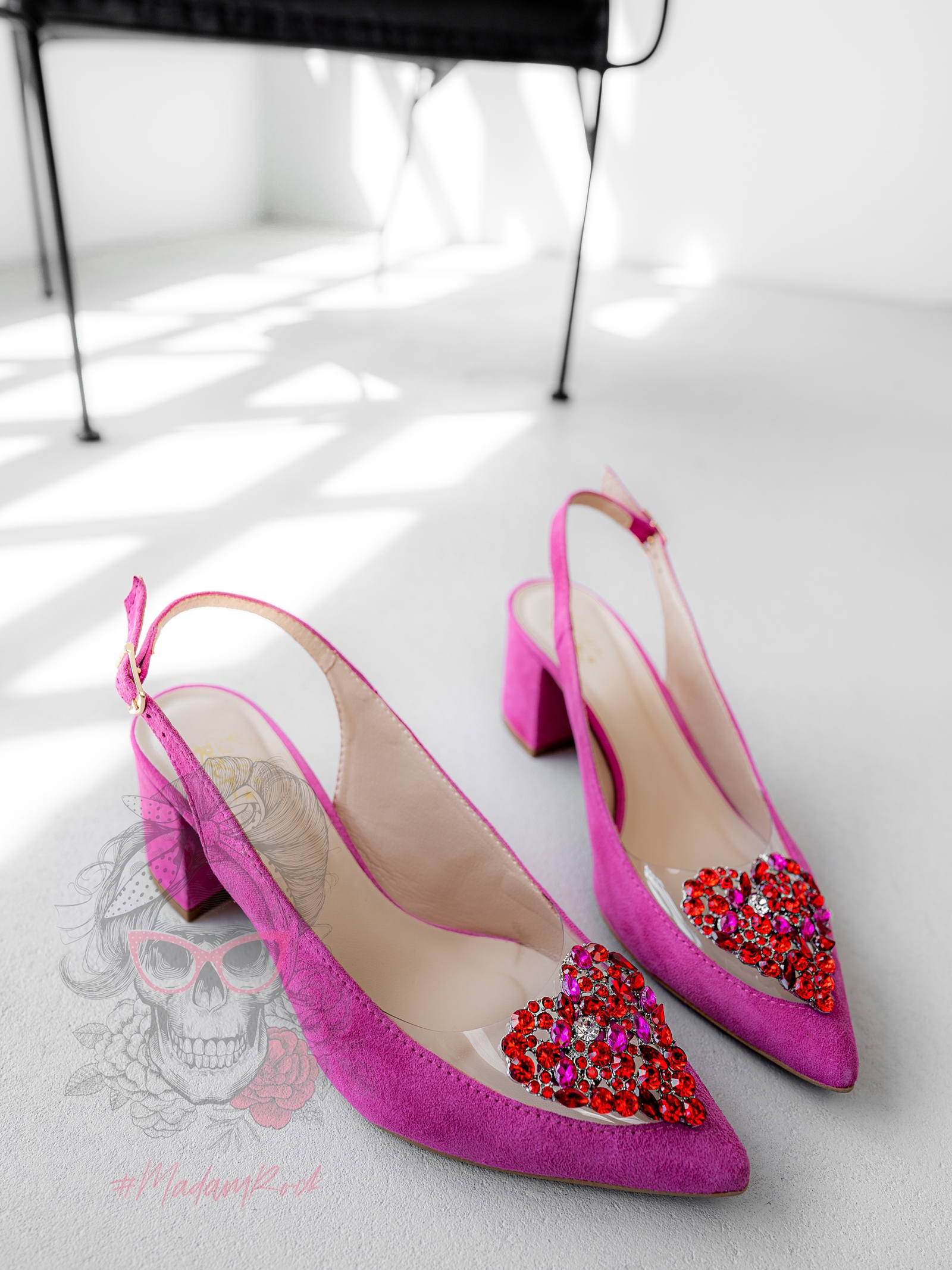 Czółenka na słupku Madam AmoreMio fuksja Czółenka na słupku Madam AmoreMio fuksja