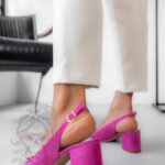 Czółenka na słupku Madam AmoreMio fuksja