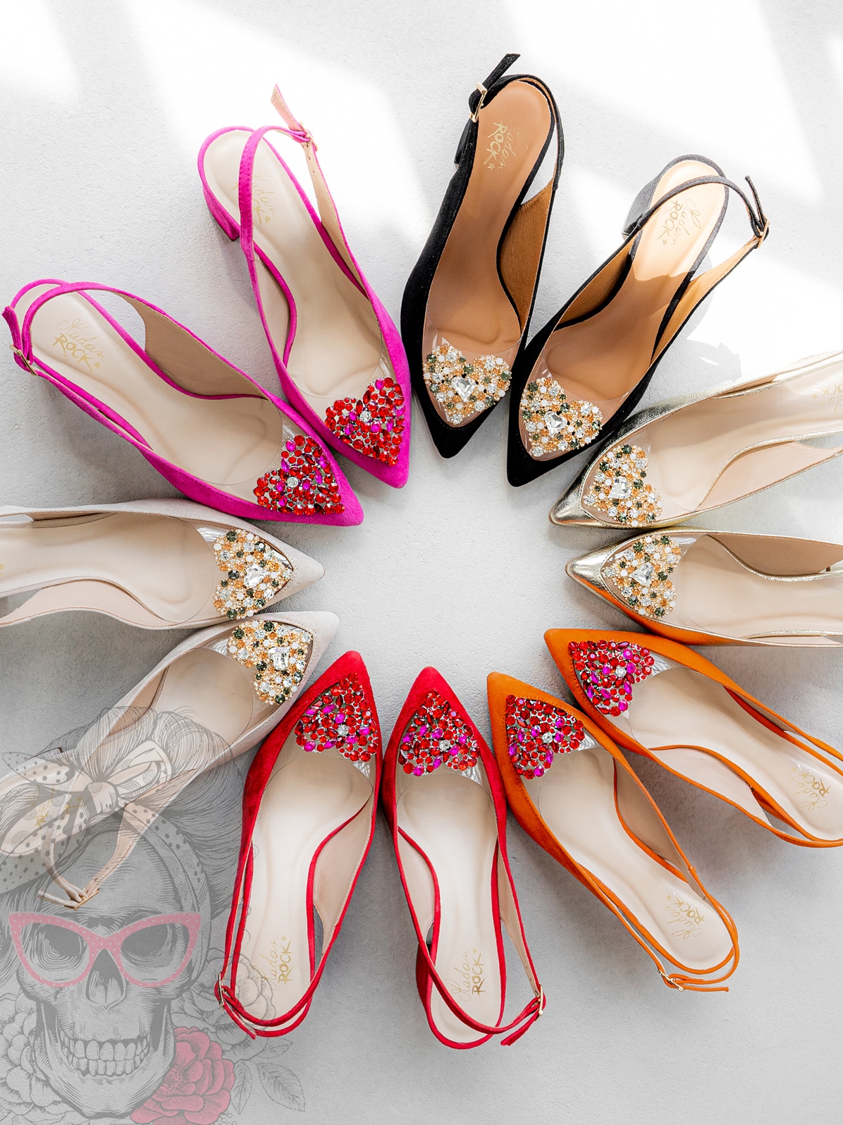 Czółenka na słupku Madam AmoreMio malinowe Czółenka na słupku Madam AmoreMio malinowe