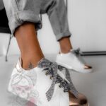 Trampki z kokardką Madam Twice Bow rosegold