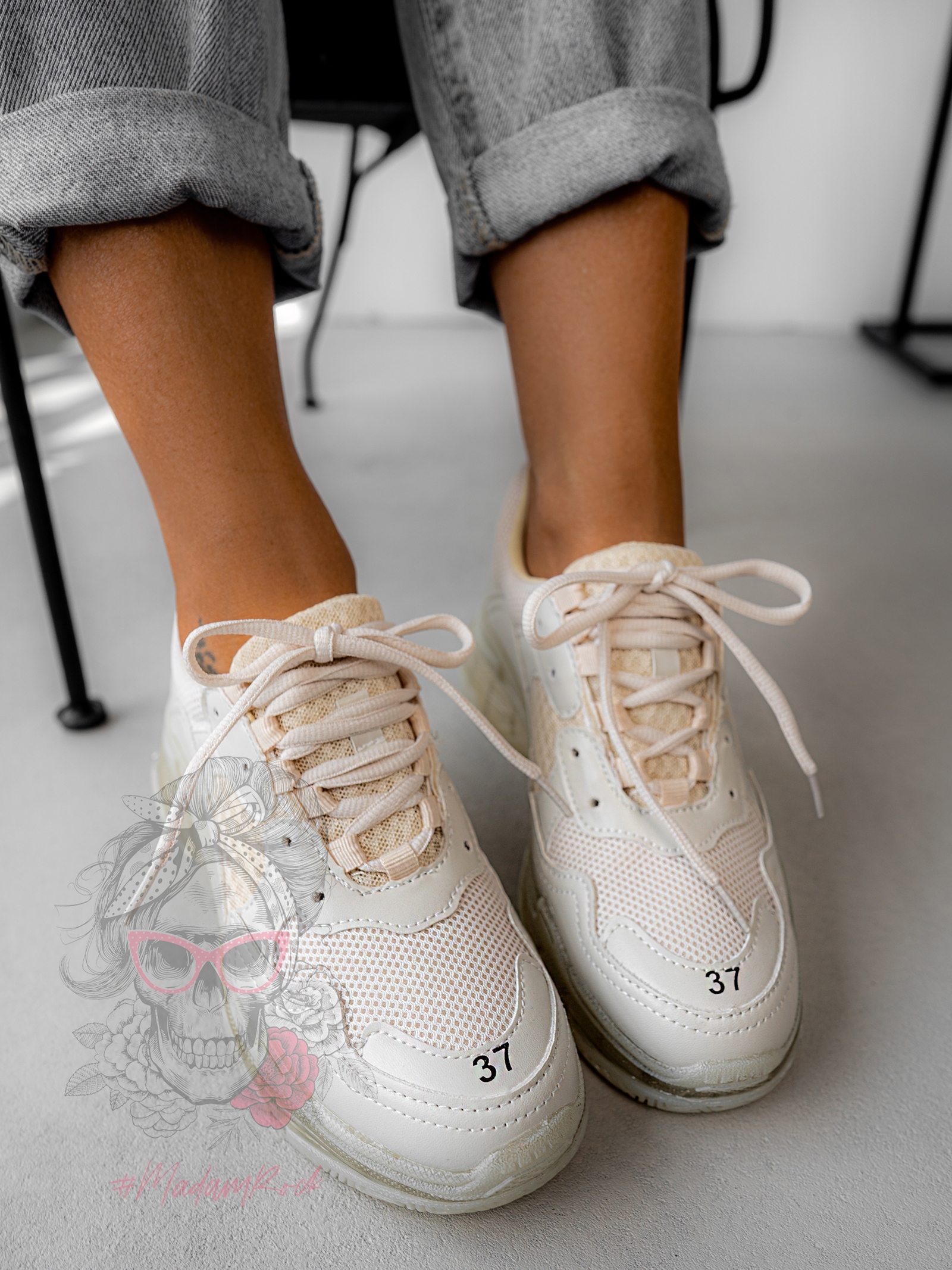 Buty sportowe Number Rock beżowe Buty sportowe Number Rock beżowe