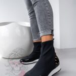 Elastyczne botki Lady Lycra czarne