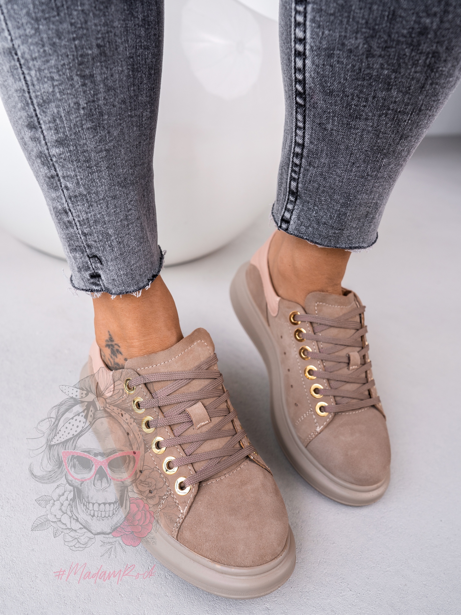 Buty sportowe klasyczne Casuall Rock beżowe