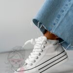 Trampki na platformie Rock Opam białe