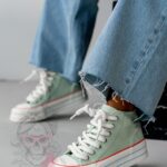 Trampki na platformie Rock Opam miętowe