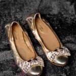 Balerinki z gumką Lady Soft złote