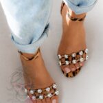 Sandały na słupku Madam Mirage Panterka