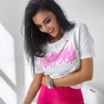 T-shirt logowany Obsession Ola Voga ecru