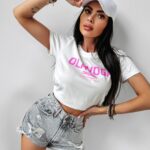 T-shirt przylegający Whisper Ola Voga ecru