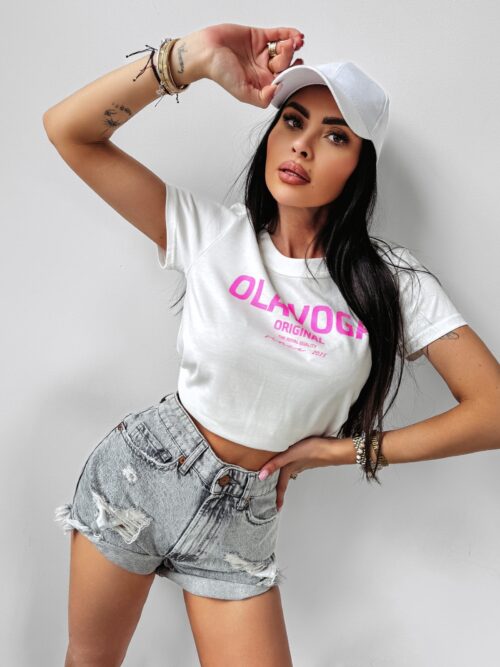 T-shirt przylegający Whisper Ola Voga ecru