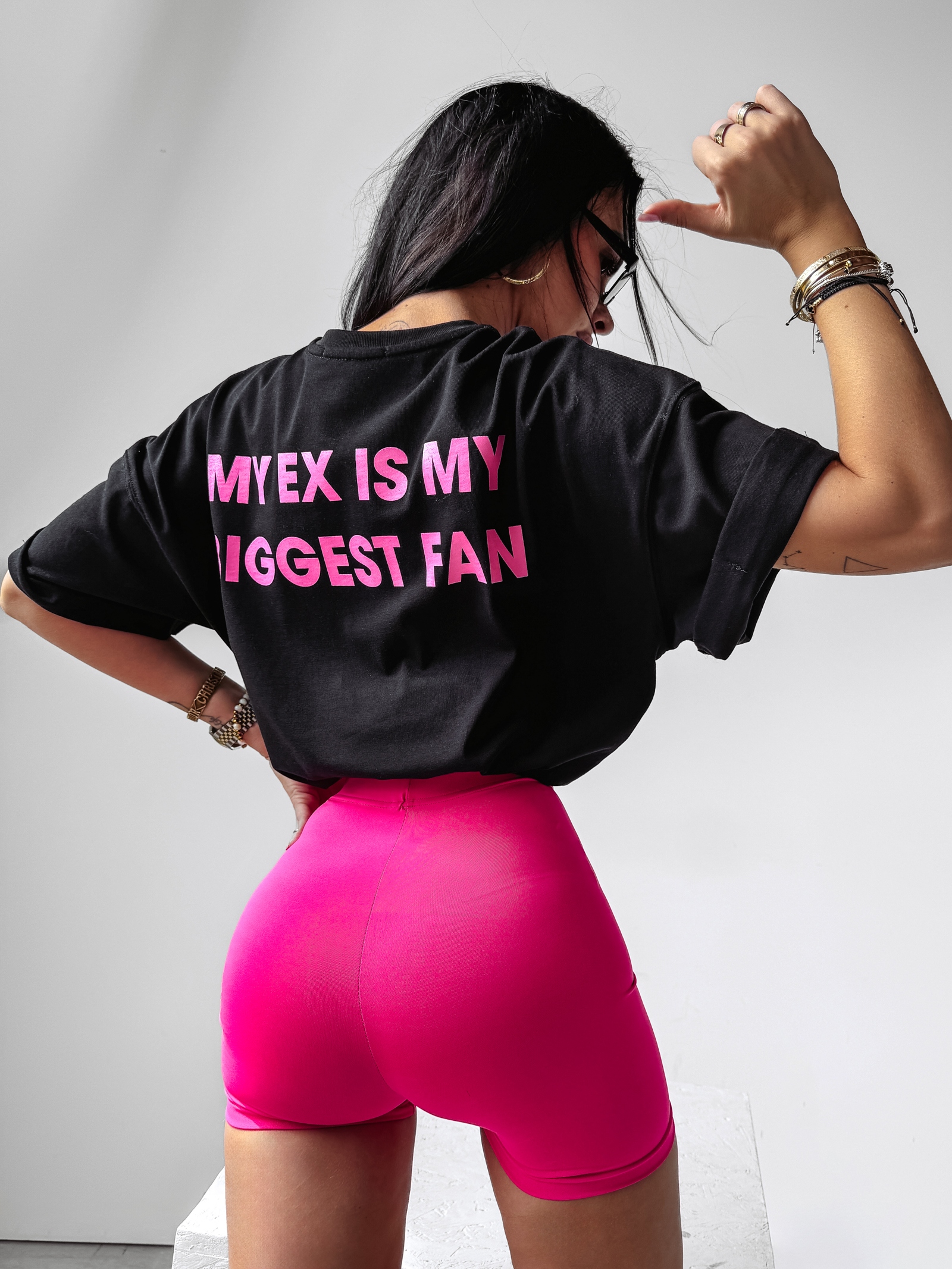 T-shirt oversize Graved Ola Voga czarny