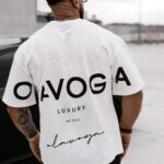 T-shirt męski oversize Themis Ola Voga ecru