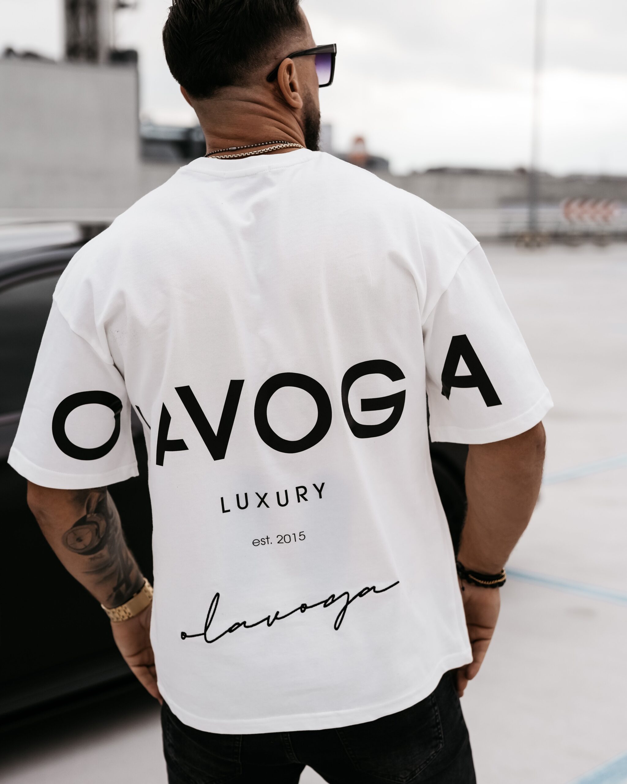 T-shirt męski oversize Themis Ola Voga ecru