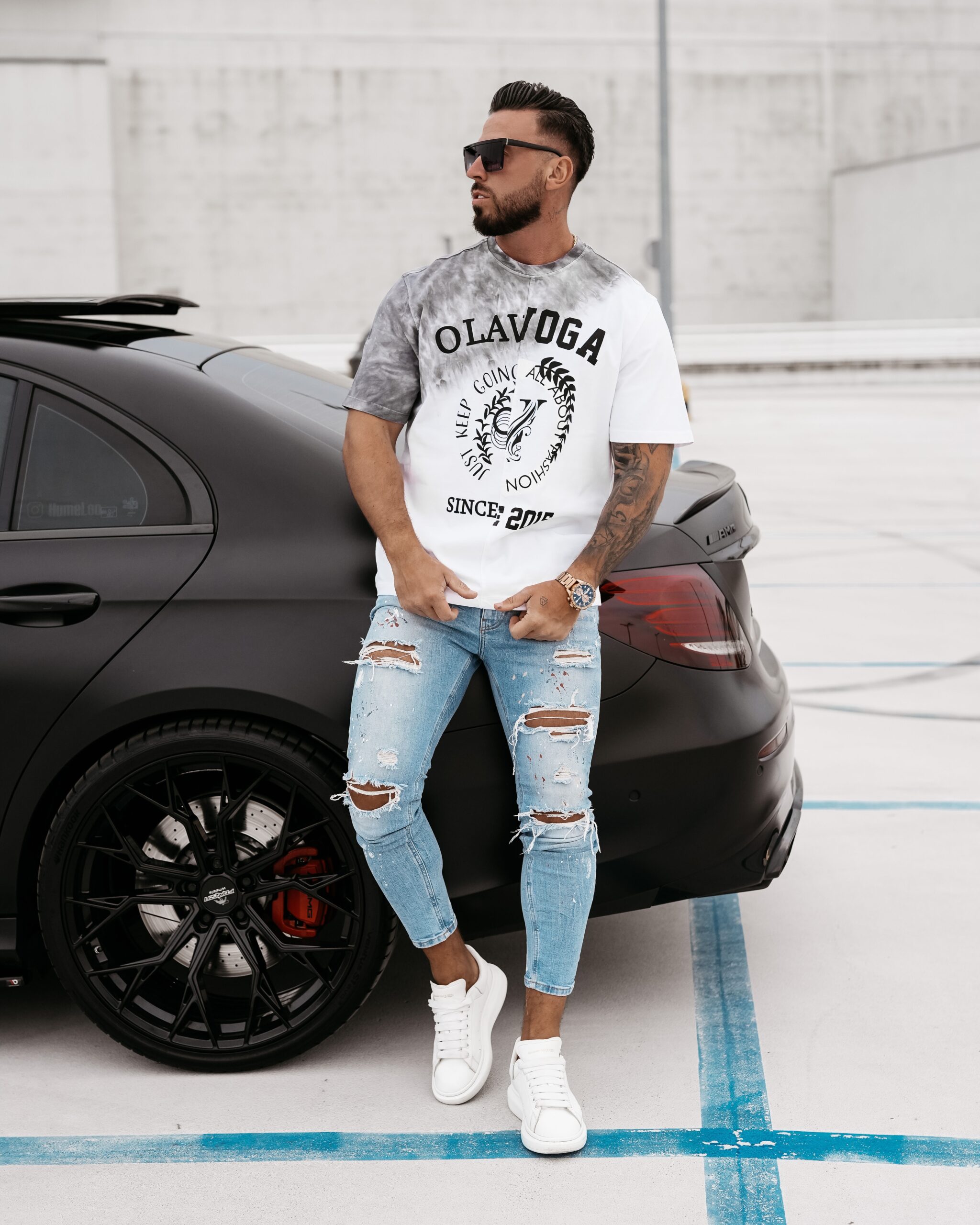 T-shirt męski Force Ola Voga szary