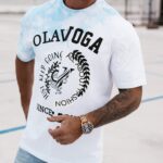 T-shirt męski Force Ola Voga błękitny