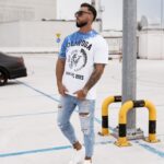 T-shirt męski Force Ola Voga granatowy