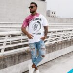 T-shirt męski Force Ola Voga bordowy