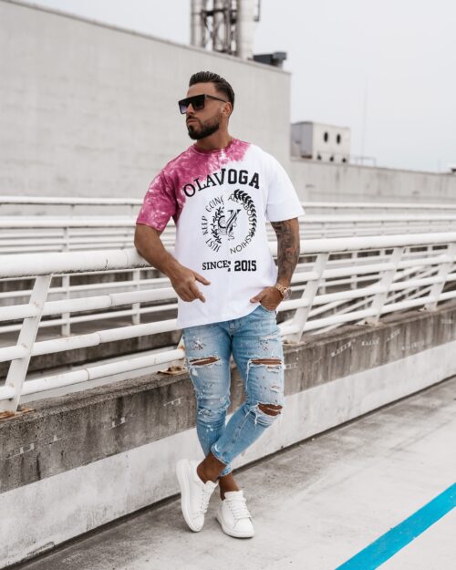 T-shirt męski Force Ola Voga bordowy