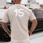 T-shirt męski oversize Scuplt Ola Voga beżowy