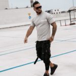 T-shirt męski oversize SCUPLT OLAVOGA szary