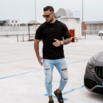 T-shirt męski bawełniany Silver Ola Voga czarny