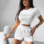 Komplet welurowy Mistiness Ola Voga ecru