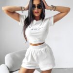 Komplet welurowy Mistiness Ola Voga ecru