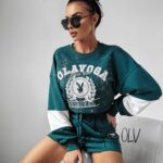 Komplet bawełniany LAZER OLAVOGA zielony