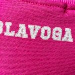 Komplet bawełniany LAZER OLAVOGA fuksja -ecru