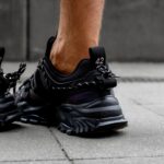 Buty męskie sneakersy TRACE OLAVOGA czarne holo