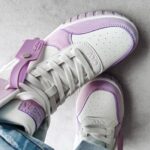 Buty za kostkę HYPERION OLAVOGA biało-fioletowe