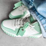 Buty za kostkę HYPERION OLAVOGA biało-zielone