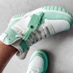 Buty za kostkę HYPERION OLAVOGA biało-zielone