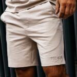 Komplet męski bawełniany INITIAL OLAVOGA beżowy