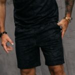 -wyprzedane-Komplet męski bawełniany Initial Ola Voga czarny