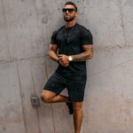 -wyprzedane-Komplet męski bawełniany Initial Ola Voga czarny