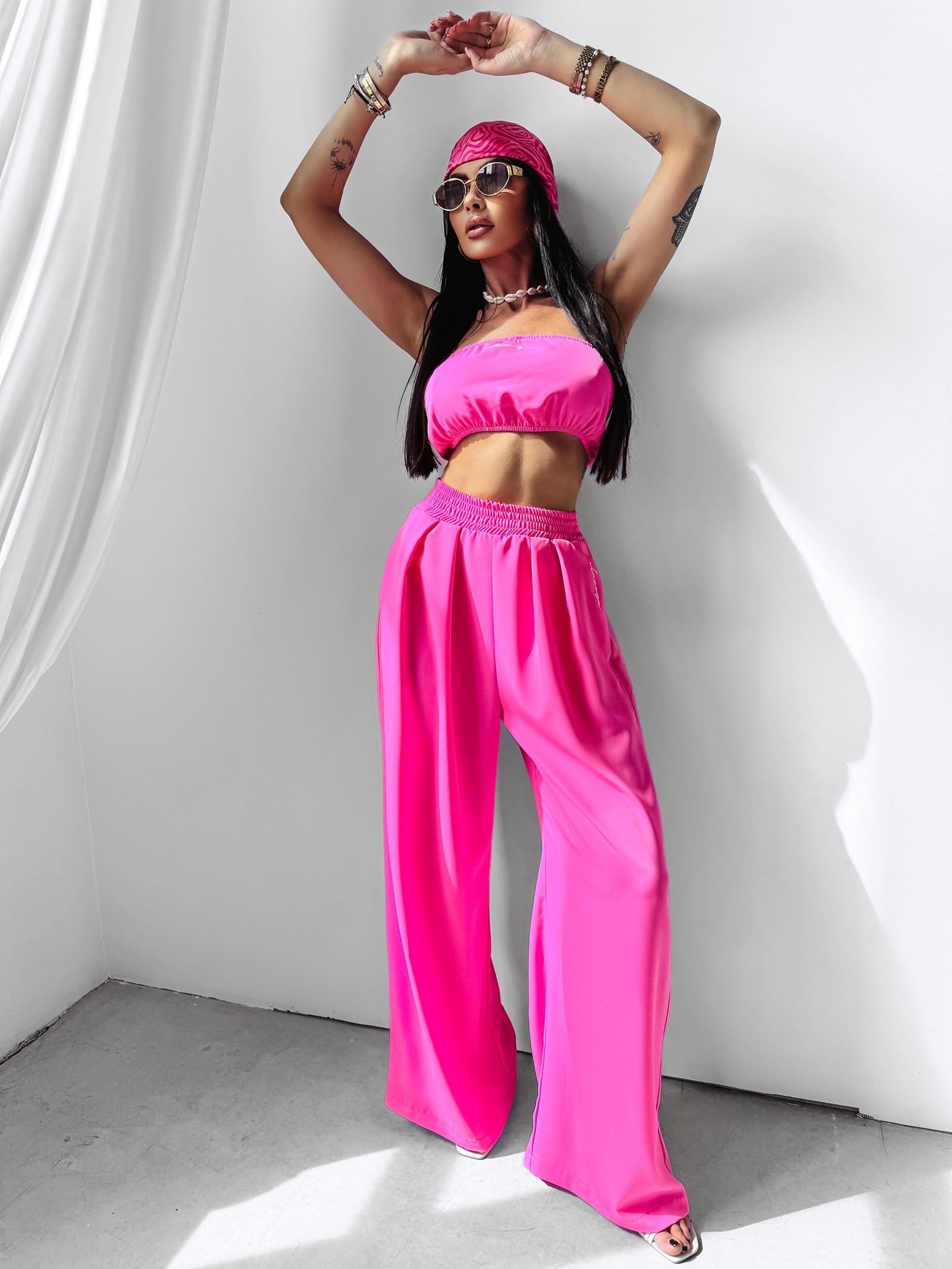 Komplet wakacyjny Sillena Ola Voga różowy