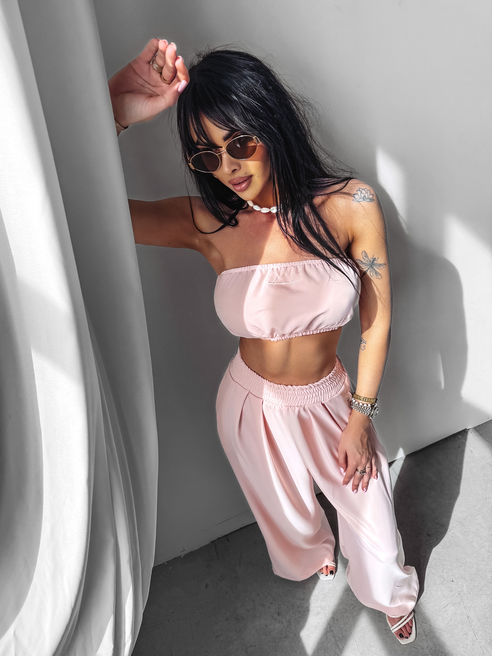 Komplet wakacyjny Sillena Ola Voga pudrowy róż Komplet wakacyjny Sillena Ola Voga pudrowy róż