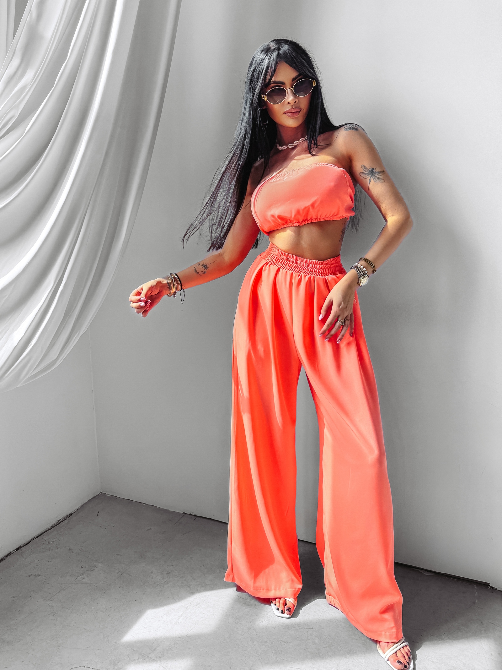 Komplet wakacyjny Sillena Ola Voga łososiowy