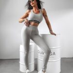 Komplet elastyczny Shapely Ola Voga j.szary