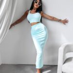 Komplet dopasowany Moody Ola Voga miętowy