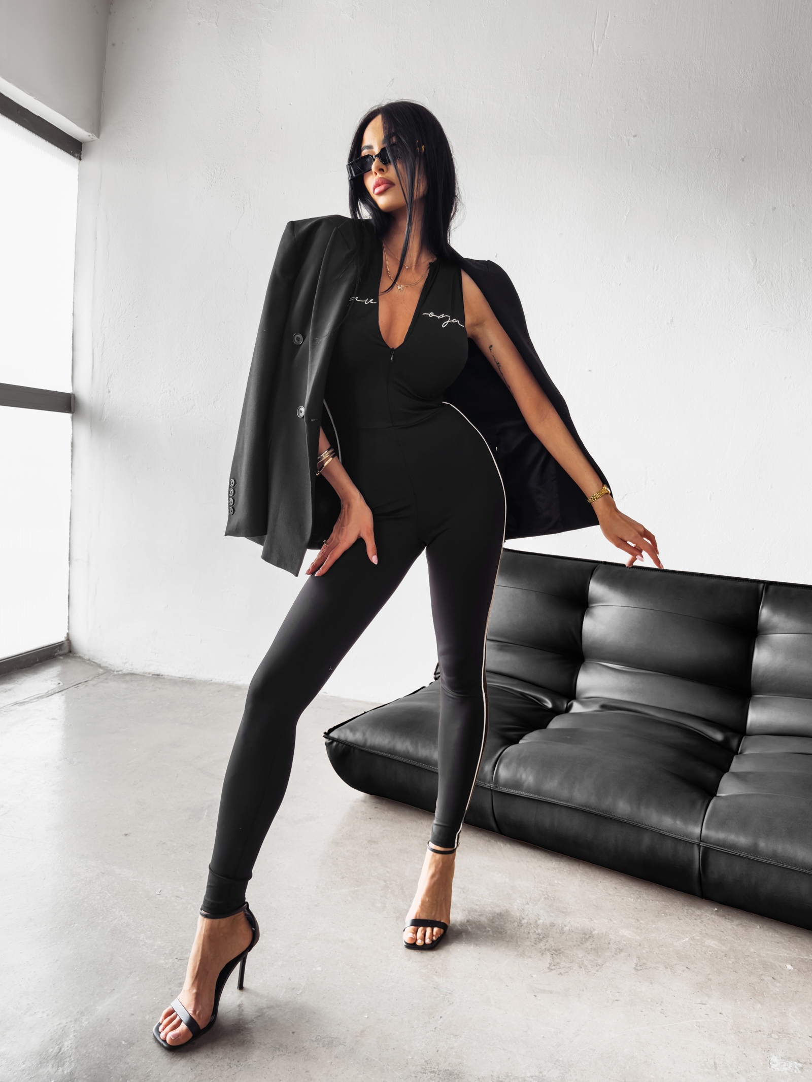 -wyprzedane-Kombinezon dopasowany Cheer Ola Voga czarny