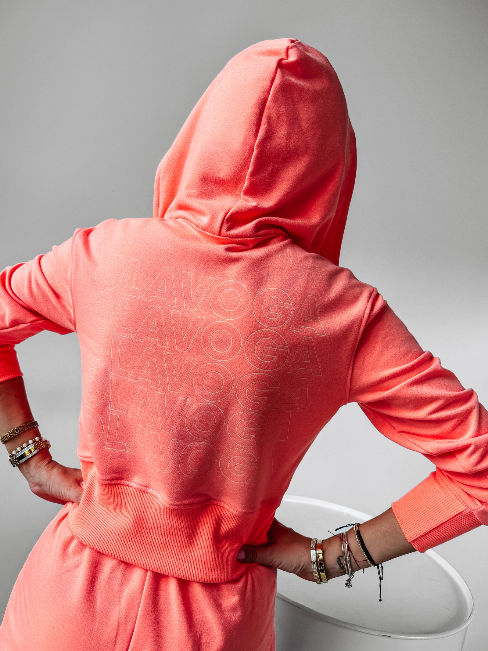 Komplet damski Blossom Ola Voga łososiowy