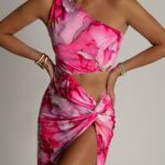 Sukienka elastyczna NB Grande różowa