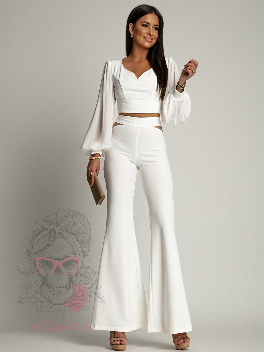 Komplet elegancki NB Brisu ecru